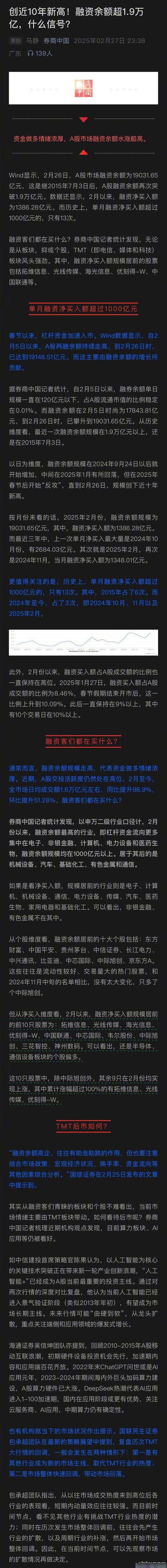 春节后A股持续反弹，两融余额回升，专家提示杠杆运用要点
