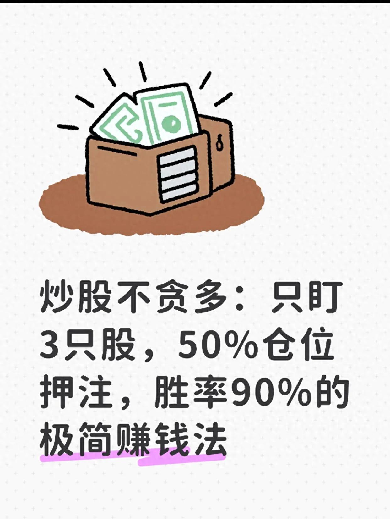 炒股赚钱_50%仓位聚焦_只做3股